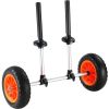 VEVOR Heavy Duty Kayak Cart, 280lbs Load Capacity, Detachable Canoe Trolley Cart with 10'' Solid Tires, Adjustable Width & Top Foam Protection