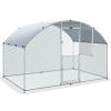 VEVOR Large Metal Chicken Coop with Run, Walkin Chicken Coop for Yard with Waterproof Cover, 6.6 x 9.8 x 6.6 ft